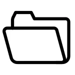 Folder Open Side SVG Icon